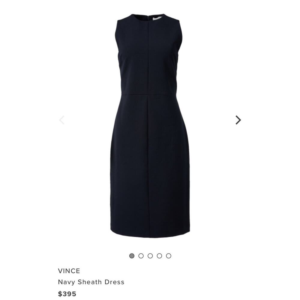 Gorgeous VINCE Navy Sheath Dress NWT Size 2